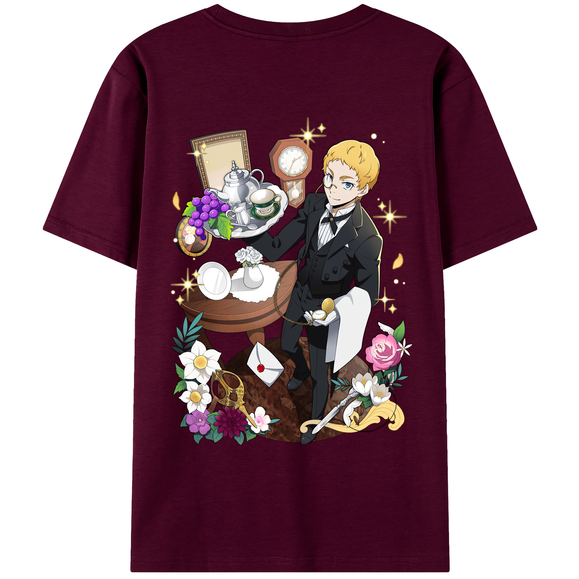 （画像用） 文豪ストレイドッグス Bungo Stray Dogs レディース半袖Tシャツ(バックプリント)